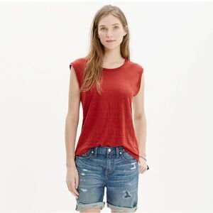 Madewell Rusted Red Modern Cotton Muscle Tee Size S